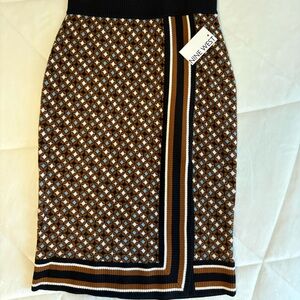 Nine West Multi-Color Geometric Pencil Skirt